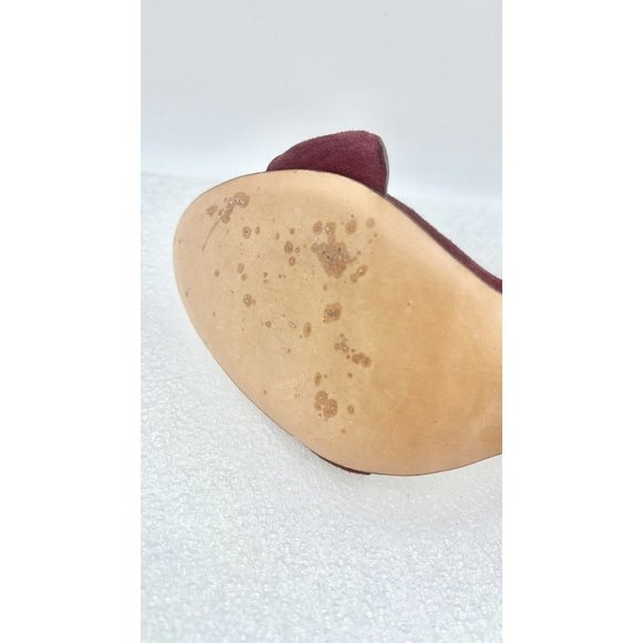 Rachel Zoe Stiletto Heels Burgundy Wine Size Ankle Strap 9.5 - Picture 8 of 8